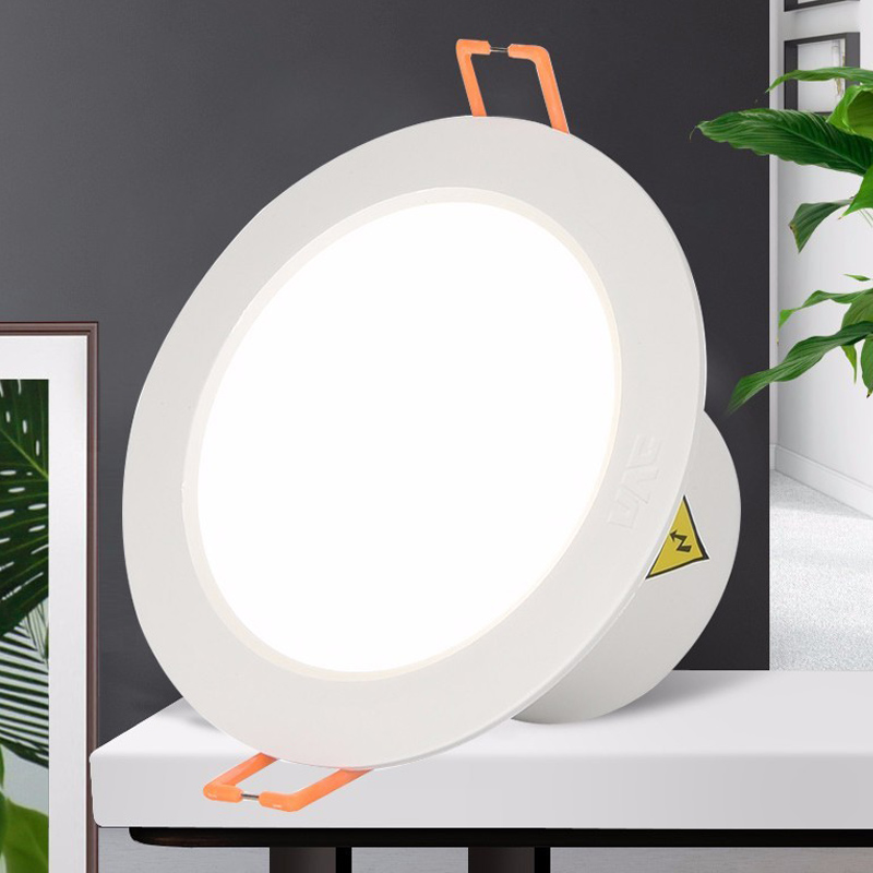 Thunder lighting LED cylinder light 3w5w ultra-thin barrel light Living room ceiling ceiling lamp gangway Embedded dongle lamp