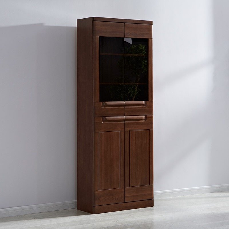 Light furniture book house modern minimalist solid wood bookcase left 858-6301L-80 Residential furniture-Taobao