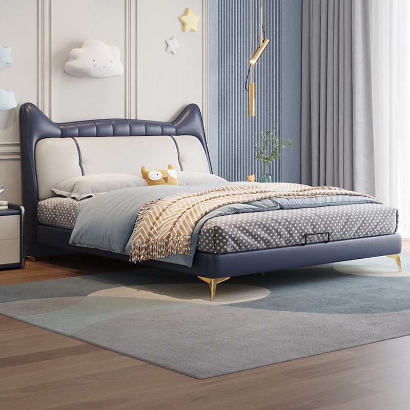 About Dream Millennium Children's bed girl princess bed Nordic net red boy Jane about solid wood genuine leather single bed