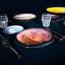 Italian Seletti Starry Sky Plate Dinner Plate Hanging Plate Decorative Plate Shallow Dinner Plate Plate Ceramic Dish Plate 2022