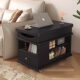 Baisi Portable Side Table, Foldable and Adjustable Height Coffee Table for Small Apartments, Living Room, Home Use, Balcony Tea Table, Tea Stand, Sofa