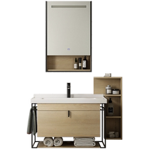 Xinhai Jialan Nordic bathroom cabinet simple light luxury bathroom cabinet wall-mounted washbasin cabinet wall cabinet washbasin
