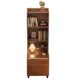 Fujiaojiang Solid Wood Bedside Table Storage Rack Integrated Floor-Standing Home Bedroom Bedside Storage Cabinet with Bookshelf Storage Cabinet