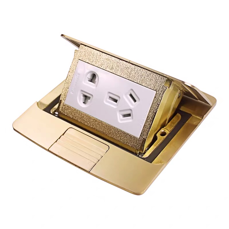 Panasonic Panasonic switch socket all copper metal ground socket damped ground plug