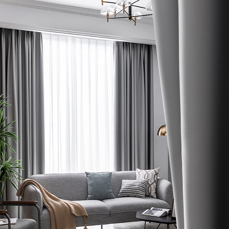 One metre sunshine curtains Nordic minimalist modern pure color shading as bedroom living-room floating window blinds