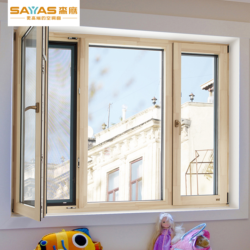 Sen Hawk Aluminum Clad Wood Windows W60 Four Slopes Top Flat Windows Doors And Windows Insulation Soundproofing GRP Glass Booking-Taobao