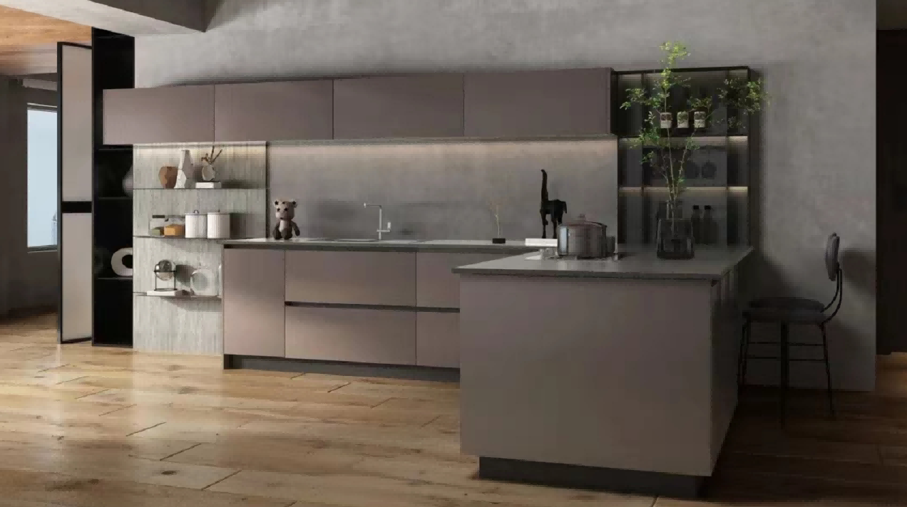 (Yunyan) Vangeli Stainless Steel Painted Floor Cabinet Corrosion Resistant Zero Formaldehyde Thermal Insulation