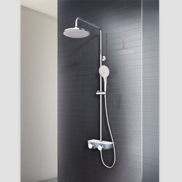 HEGII Hengjie terrace shower head HMF116-333 double shower head double to double cut hanging wall type with lifting