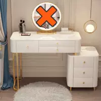 Твердый без дерева без зеркала табуретка без стула без табуретки белый стол+шкаф для хранения