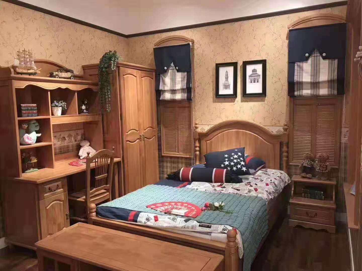 Inglén-Home two-door wardrobe YG-902-2 children's home is innate and durable