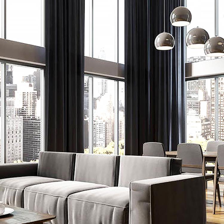 Fuxuan doors and windows Stuttgart series hotel panoramic windows curtain wall windows closed balcony office building frameless windows