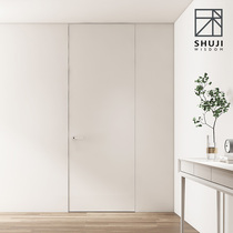 Shu Ji Minimalist Door Invisible Door Hidden Frame Door Frameless Hidden Door Minimalist Door Flat Outside and Opening Can be Painted and Painted Hidden Door