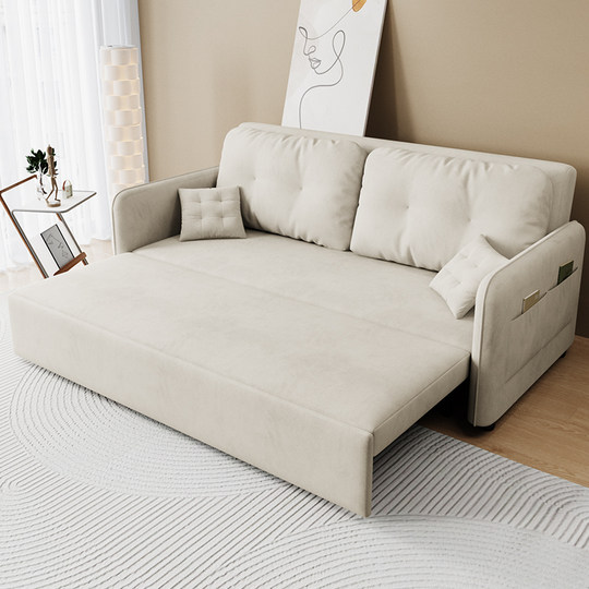 GREMOR沙发床折叠两用2024新款简约现代小户型可伸缩坐卧布艺床