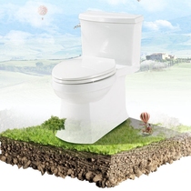 Huida bathroom one-piece toilet nano self-cleaning glaze super swirl flush toilet removable cover toilet home bathroom