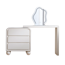 Qiliwu French cream style three-drawer cabinet dresser integrated bedroom modern simple light luxury high-end dressing table