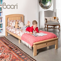 Boori solid wood childrens bed modern simple single bed 1 2 meters child bed boy girl bed childrens room set