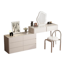 Lichao French Cream Style Dressing Table Bedroom Modern Simple Multifunctional Dressing Table Storage Cabinet Integrated Dressing Table