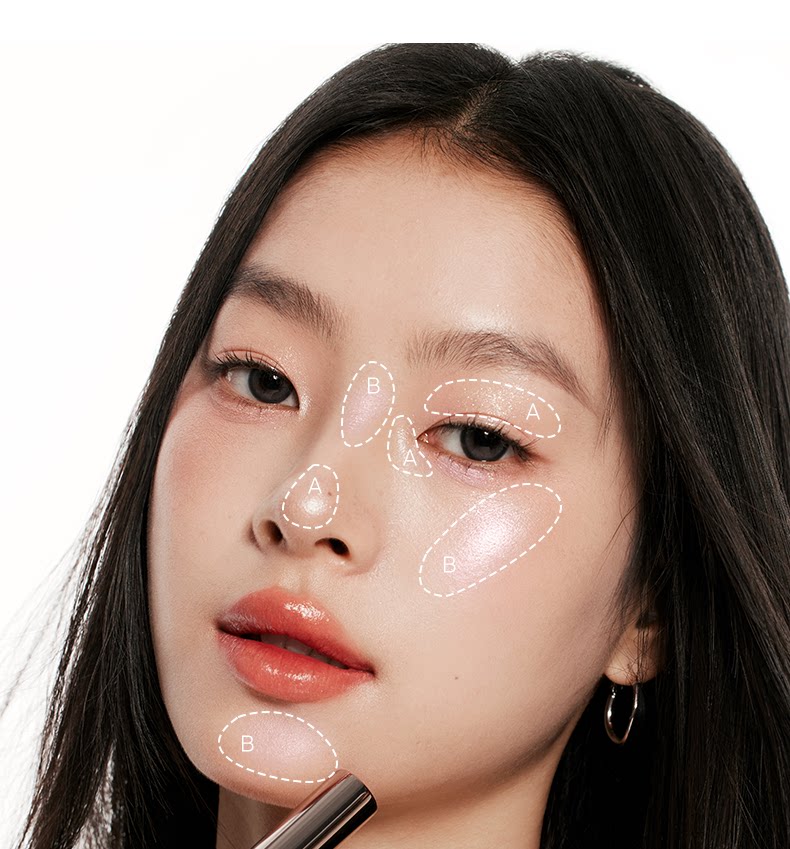 【中国直邮】酵色钻石高光棒 H04 粉丝绸 粉嫩少女感 苹果肌锁骨提亮氛围感拉满 伪素颜神器 2g【肉感粉调珠光】