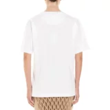 Fendi, дышащая белая хлопковая комфортная футболка, J04