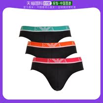 Hong Kong Direct Mail Armani Amani Mens Triangle Pants Black Elastic Cotton Comfort Soft And Breathable Casual