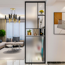 Nordic glass screen metal washstand partition entry living room simple porch Changhong decorative partition modern