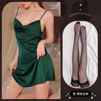 Зеленая сексуальная пижама, колготки, эффект подтяжки