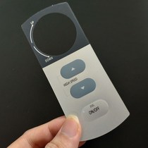 Expedited professional 2019 key instrument PET surface sticker PC label frosted self-adhesive nameplate custom membrane switch P