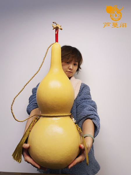 Natural Bottle Gourd Decoration Home Living Room Extra Large Wild Crafts Gourd Not Open Real Gourd Hanging Piece with Faucet