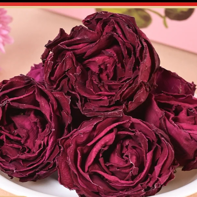  Free Shipping Yunnan Dark Red Rose Freeze-Dried Edible Fresh Rose First Harvest Picked for Brewing Health Tea Gift Box