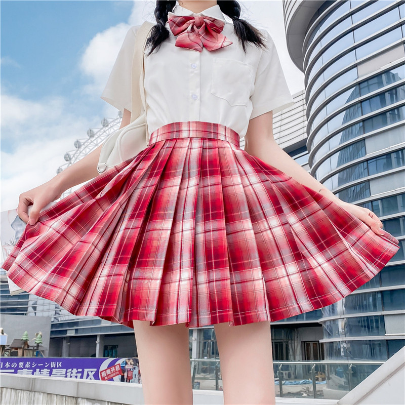 Summer day Department JK Uniform Dress Genuine college Wind-reduction Aged Sweet Suit Teenage Girl Students Short Sleeve Shirt Banfu