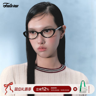 【商家自播】Fakeme板材猫眼近视光学镜女美式ins风小野猫tenney