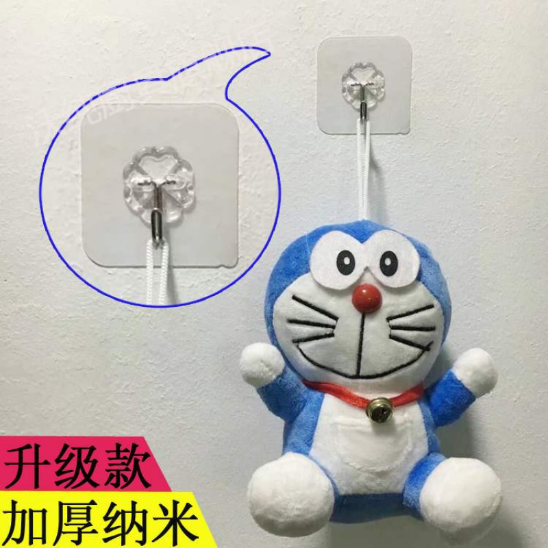 Strong adhesive stick hook wall hook punch bearing free cement wall ceramic tile lime white wall hook hook stick hooks