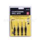 4/5pc hexagonal handle single blade woodworking countersink drill bit chamfered drill woodworking hole opener W drill countersink drill set
