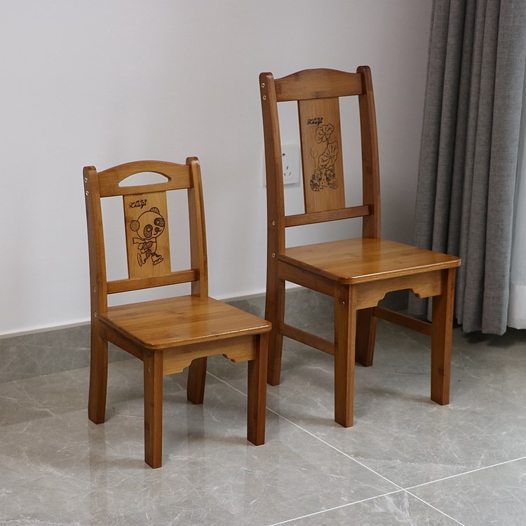 Small chair stool square stool small bench close to back chair short stool Home Children adult sitting bamboo stool sitting room small stool