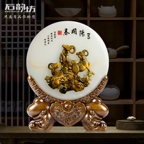 Sanyang Kaitai crafts ornaments living room entrance feng shui decoration home furnishings to send friends housewarming gifts