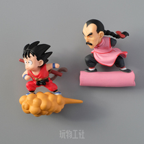 Dragon Ball flying Monkey King refrigerator stickers Creative 3D three-dimensional magnetic stickers Glass home decoration magnetic message stickers