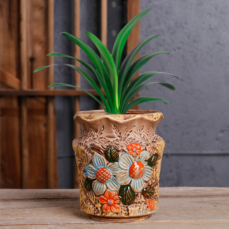 Fleshy flower pot special ceramic hand - made household the plants potted butterfly orchid clivia bracketplant flowerpot big Chinese wind