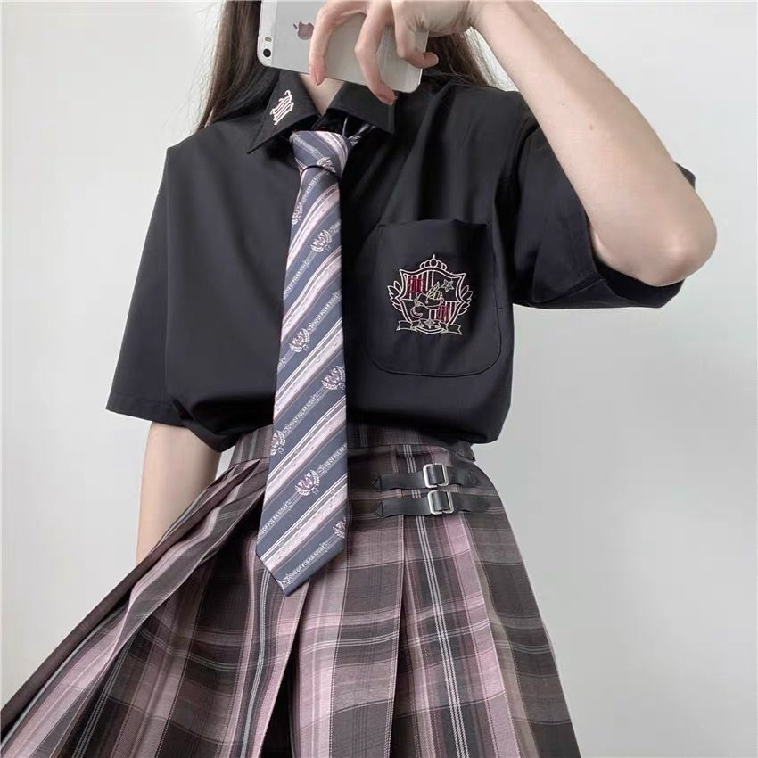 Song of the Polar Night jk uniform skirt genuine set full set Japanese summer college style female student original pleated plaid skirt