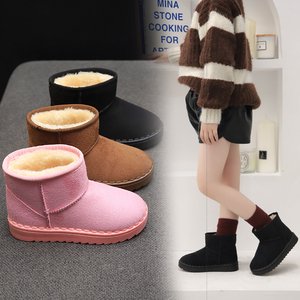 【后页】冬季加绒加厚儿童雪地靴