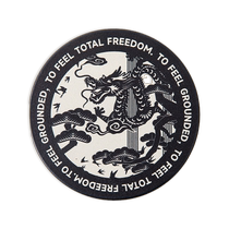 New Chinese Dragon Year Ceramic Insulated Anti-scalding Pot Mat Dining Table Mat Dinner Plate Waterproof Round Coaster Anti-Slip Mat 2592