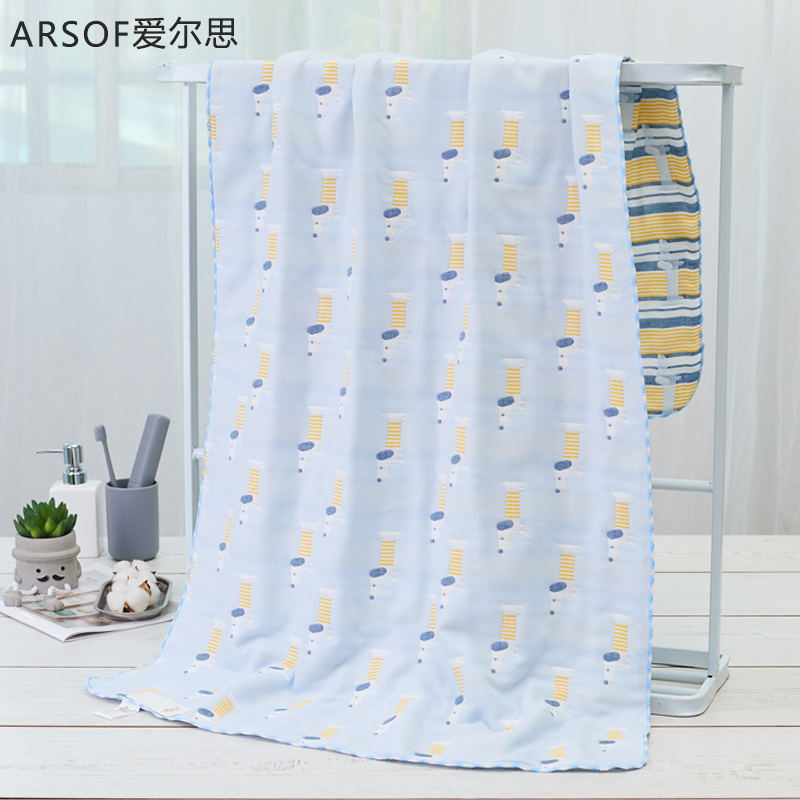 Six Layers Gauze Bath Towels Women Summer Home Pure Cotton Adult Full Cotton Men Comfortable And Breathable Personality Cute Wrap Towels
