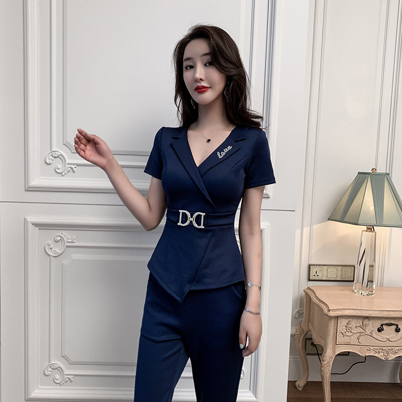 Autumn Winter High-end Professional Suits Women Fashion Temperament Suits HOTEL FRONT FOOT BATH BEAUTY SALON BEAUTY SALON WORKWEAR