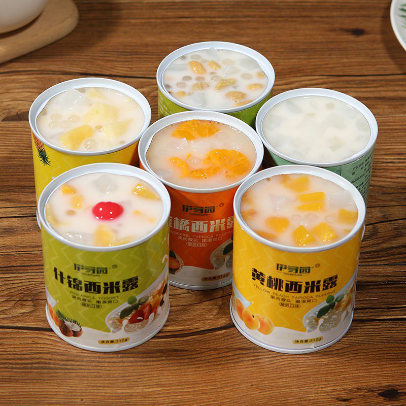 Yogurt Fruit Canned Fresh Orange Yellow Peach Cimidew Mixed Loaded Whole Box Casual Snacks Sweet shummy pineapple