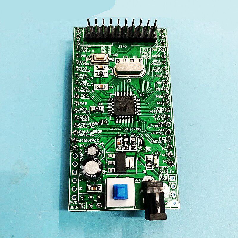 绿色蓝色STM32F103C8T6单片机核心板最小系统板DIY设计送电源线