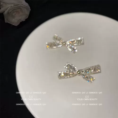 Цирконий с бантиком, заколка для волос, шпильки для волос, ретро аксессуар для волос, популярно в интернете