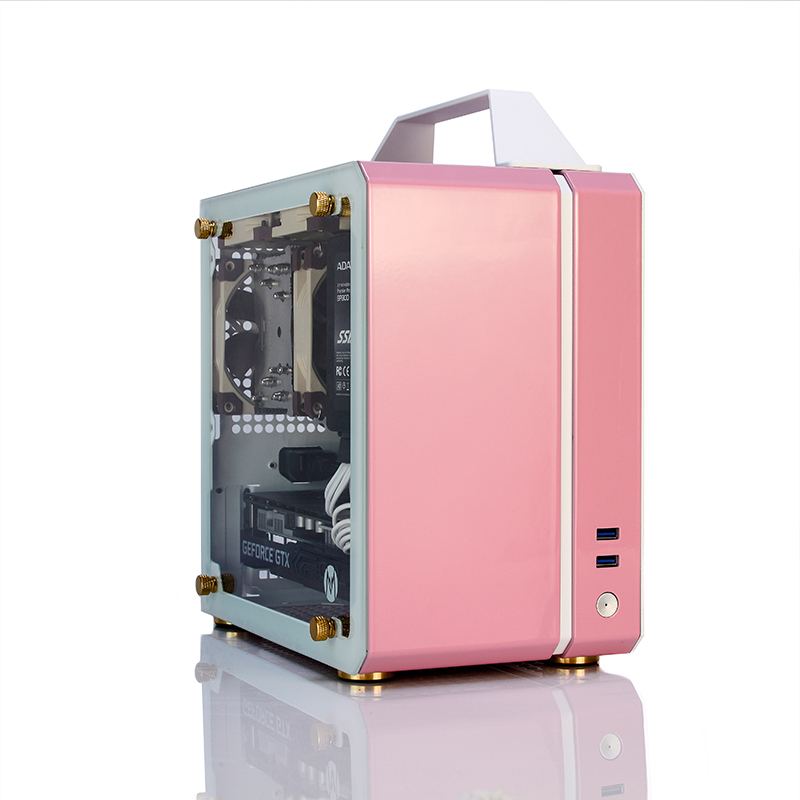 Mechanical master C24 small square sugar mini box is suitable for SFX power supply ITX portable side through glass