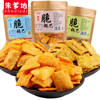 【朱爹地】牛排海苔味脆锅巴108g*4袋