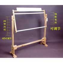 Cross embroidered shelf wooden lift-grade version home thickened large cross embroidered shelf simple solid wood embroidered frame adjustable embroidery