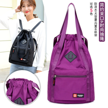 2022 new customizable large-capacity double shoulder bag Women casual Oxford cloth Draw Rope Pocket Waterproof 100 Lap Bag