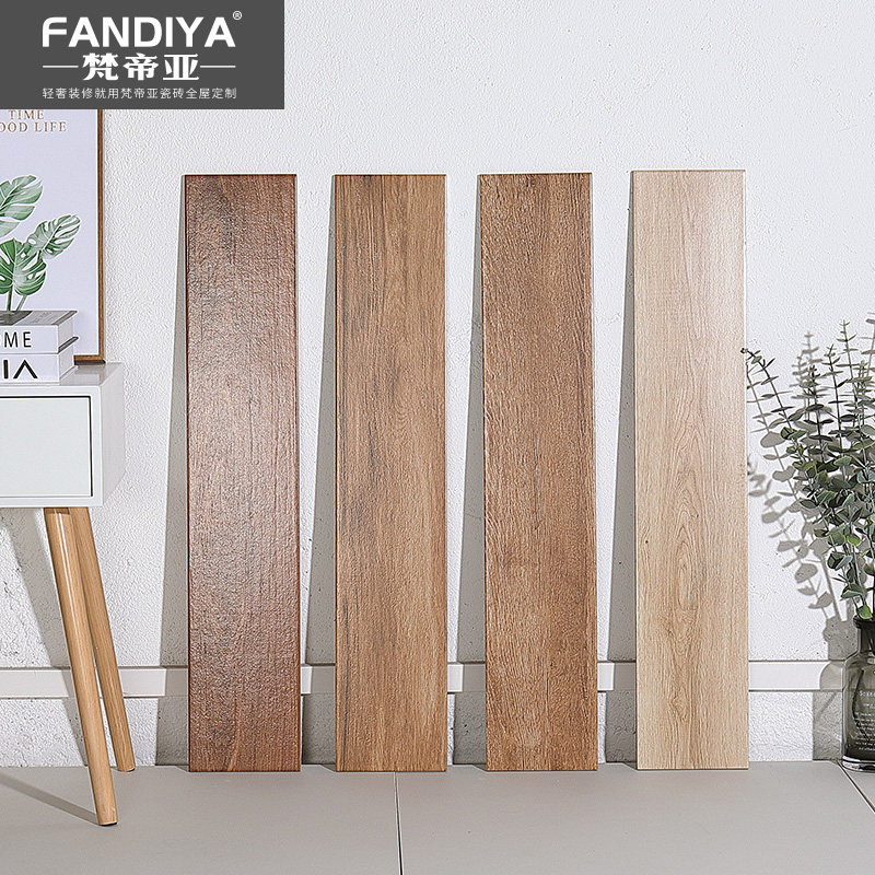 Van Dia Nordic wood grain brick Imitation solid wood living room bedroom tiles 150 800 non-slip wear-resistant floor tiles Floor tiles